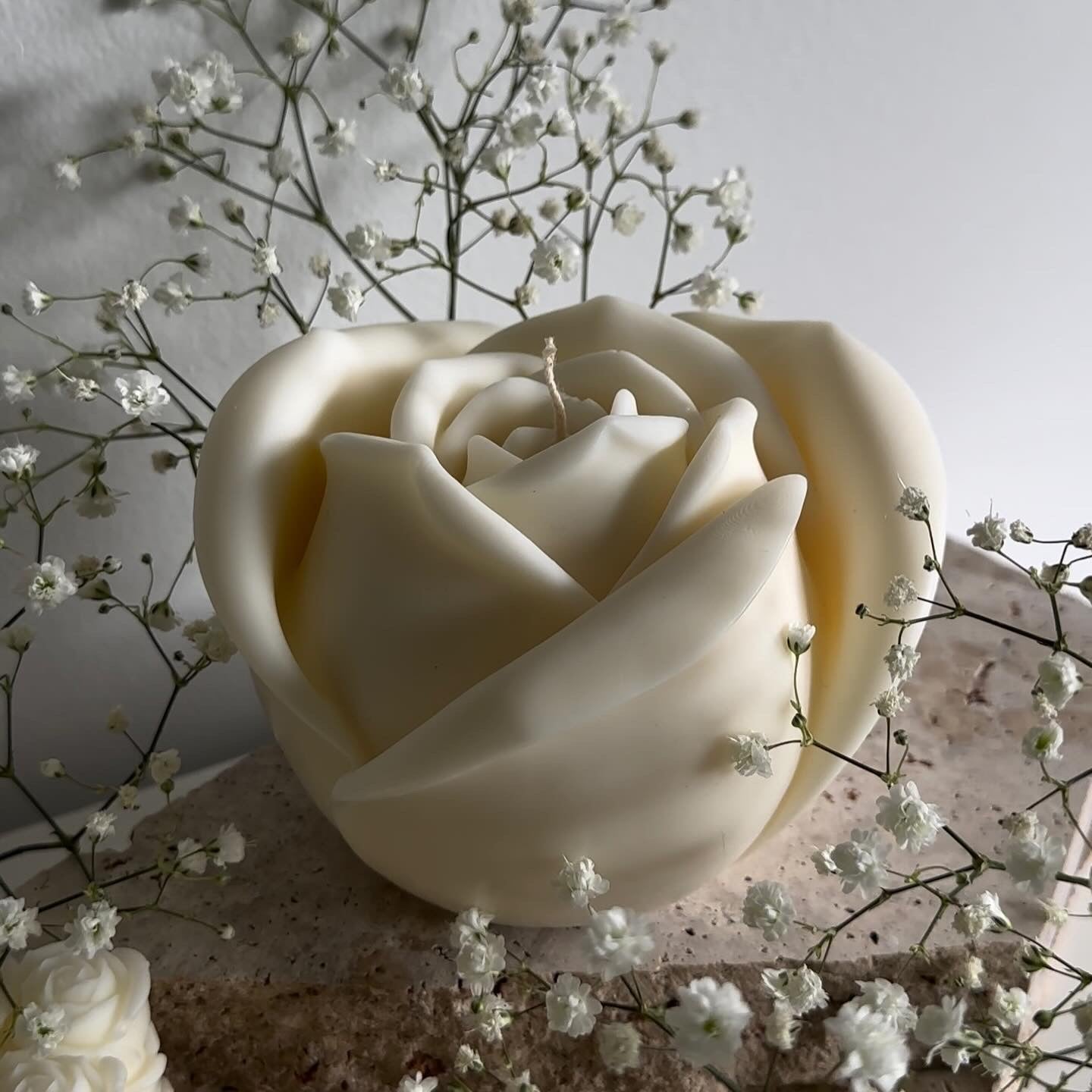 Natural Soy Wax - Large Rose Bud